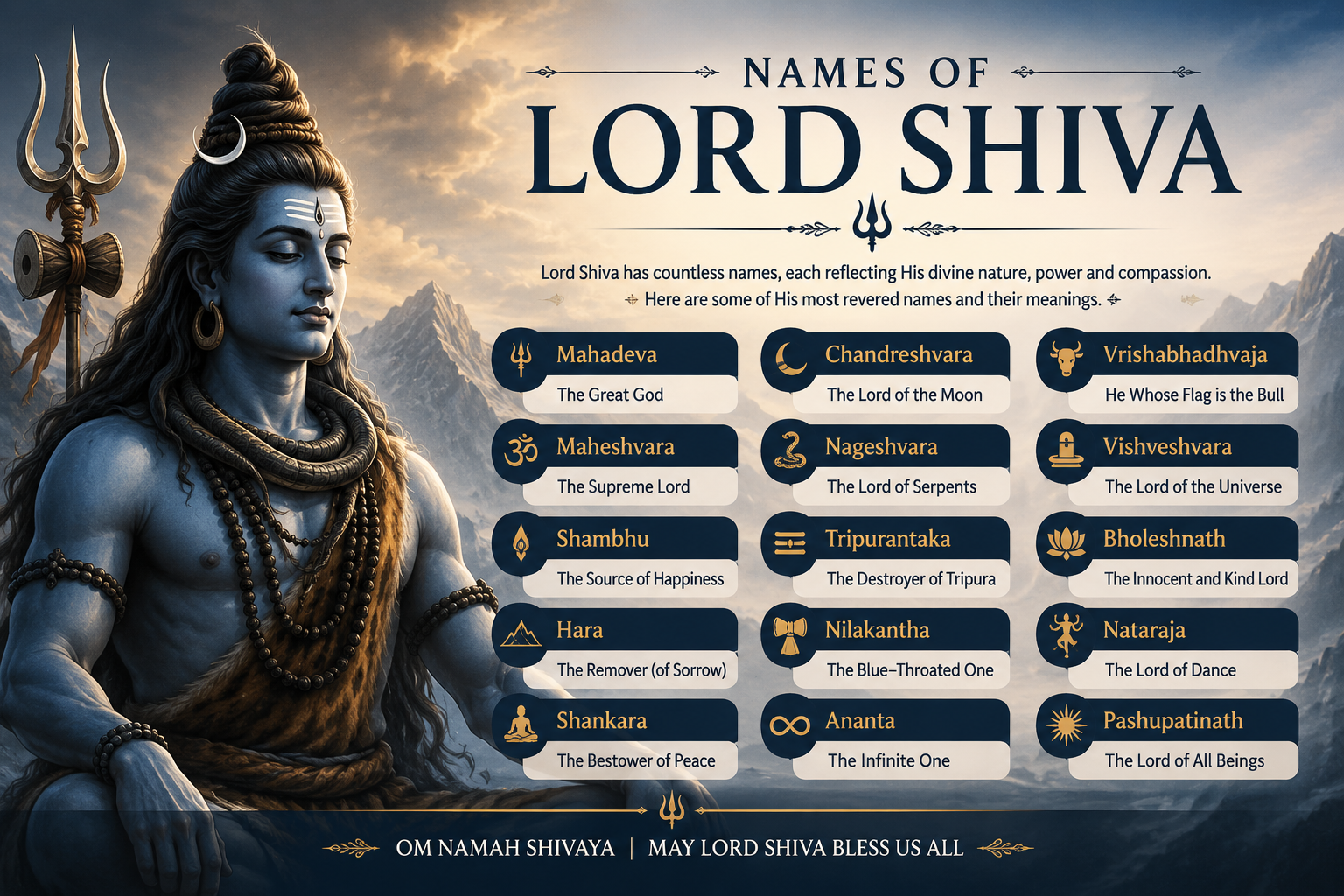 names of lord shiva