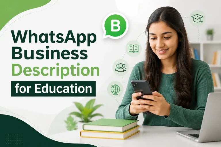 WhatsApp Business Description for Education