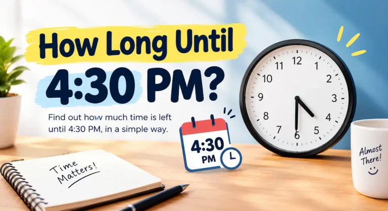 How Long Until 4 30PM